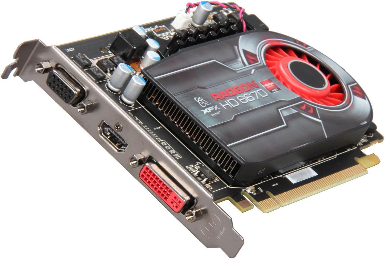 XFX Radeon HD 6670 1GB GDDR5 PCI Express 2.1 x16 Video Card HD-667X-ZAF3