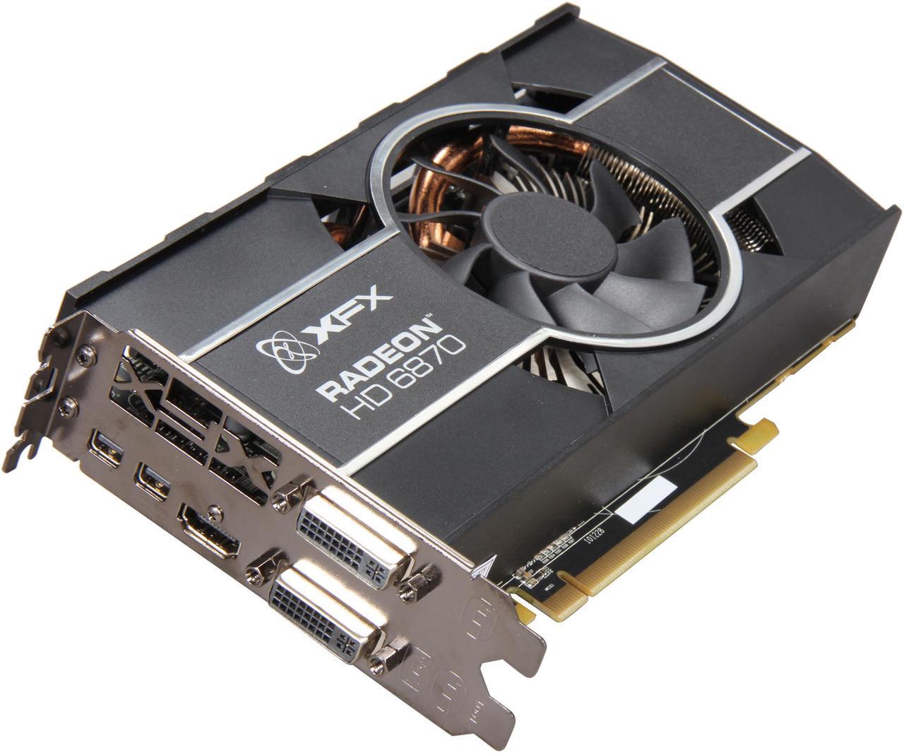 XFX Radeon HD 6870 1GB GDDR5 PCI Express 2.1 x16 CrossFireX Support Video Card HD-687A-ZHFC