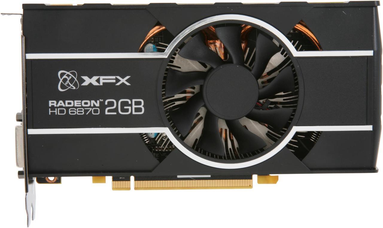 Alt view image 3 of 6 - XFX Radeon HD 6870 2GB GDDR5 PCI Express 2.1 x16 CrossFireX Support Graphics Card HD-687X-CNFC