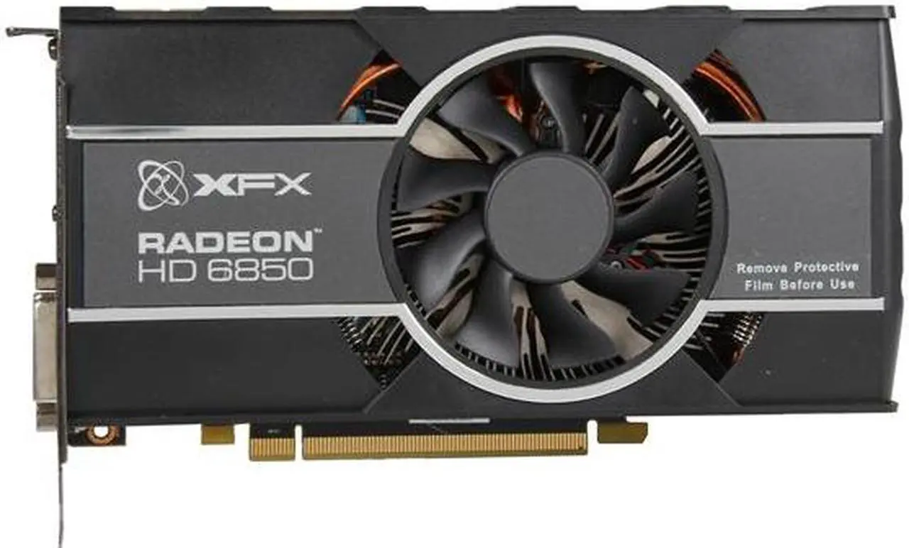 Alt view image 3 of 6 - XFX Radeon HD 6850 1GB GDDR5 PCI Express 2.1 x16 CrossFireX Support Graphics Card HD-685X-ZCFC