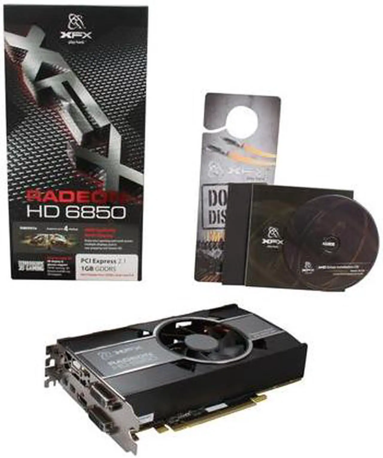 Alt view image 6 of 6 - XFX Radeon HD 6850 1GB GDDR5 PCI Express 2.1 x16 CrossFireX Support Graphics Card HD-685X-ZCFC