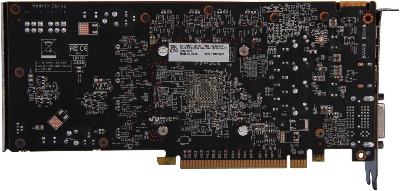 Alt view image 4 of 6 - XFX Black DD Radeon HD 7850 2GB DDR5 PCI Express 3.0 CrossFireX Support Graphics Card FX-785A-CDBC
