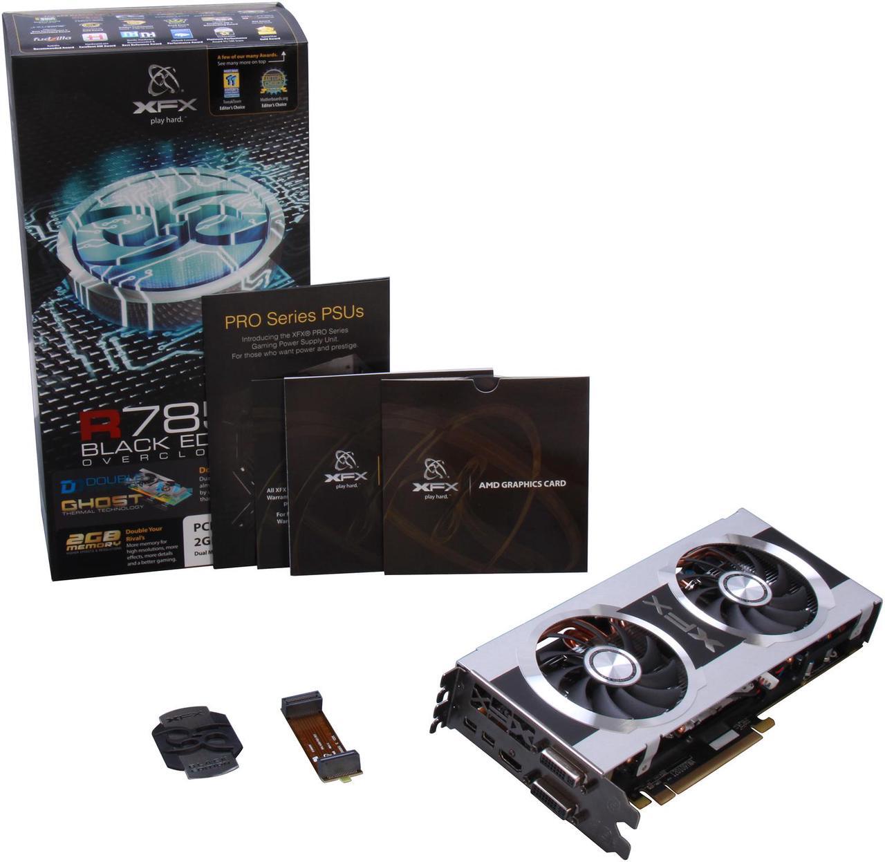 Alt view image 6 of 6 - XFX Black DD Radeon HD 7850 2GB DDR5 PCI Express 3.0 CrossFireX Support Graphics Card FX-785A-CDBC