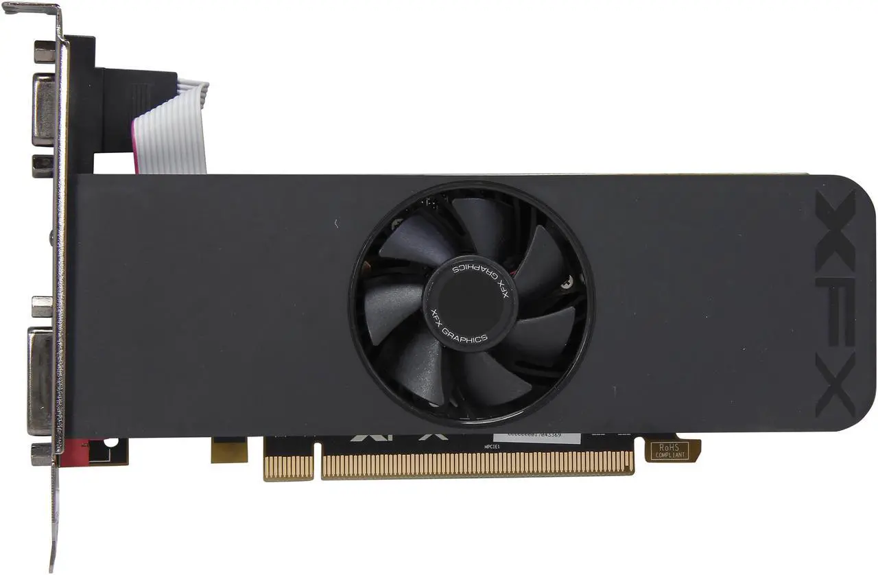 Alt view image 4 of 5 - XFX Core Edition Radeon R7 250 4GB DDR3 PCI Express 3.0 CrossFireX Support Low Profile Ready Graphics Card R7-250A-ELF4