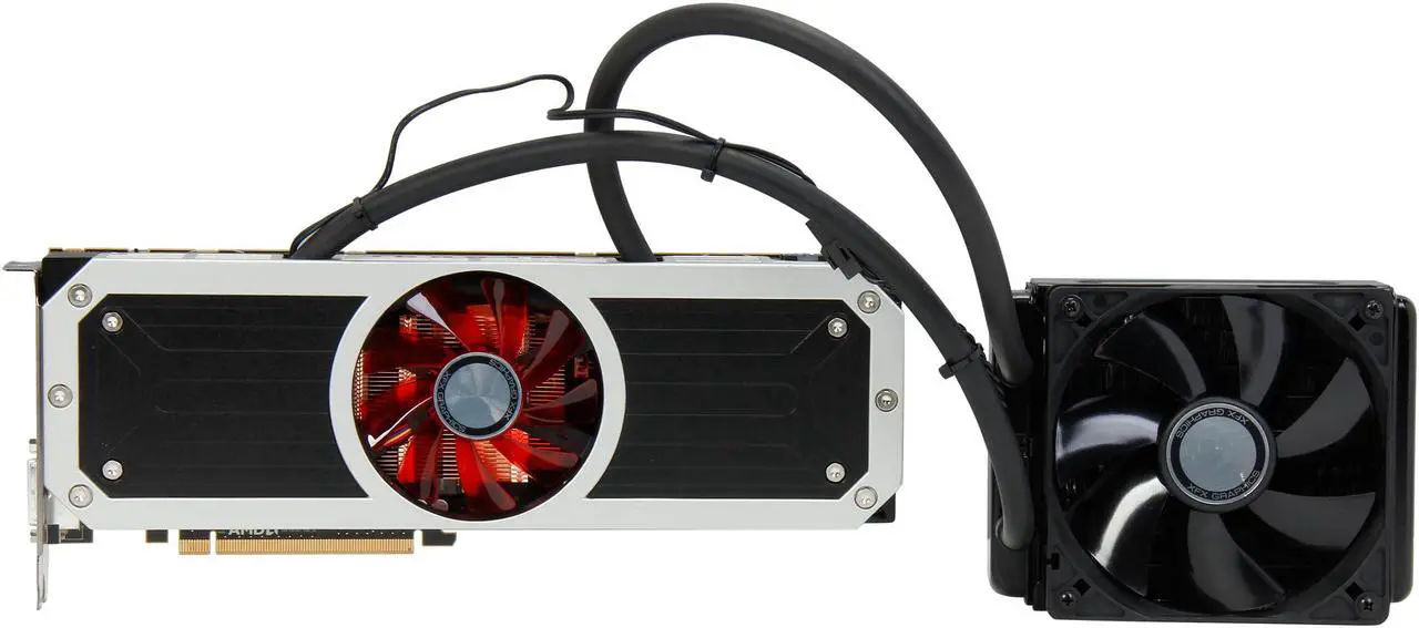 Alt view image 3 of 6 - XFX Core Edition Radeon R9 295x2 8GB GDDR5 PCI Express 3.0 CrossFireX Support Graphics Card R9-295X-8QFA