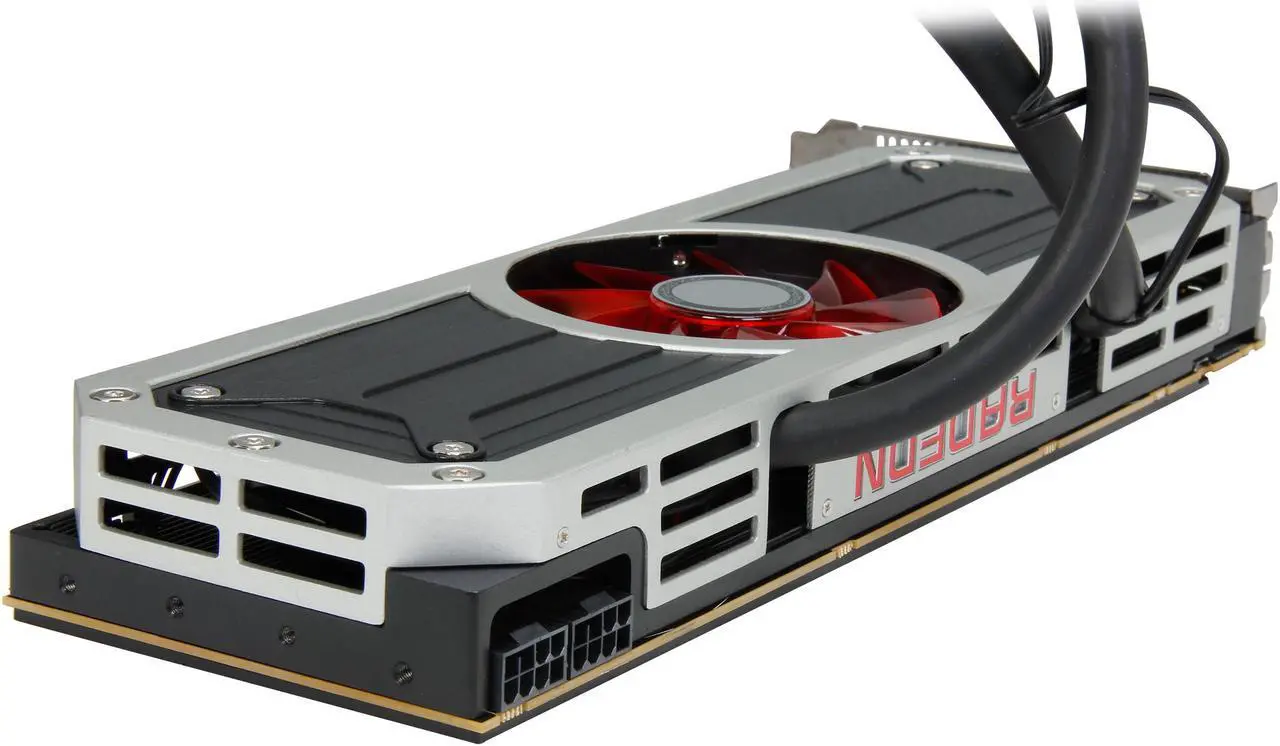 Alt view image 5 of 6 - XFX Core Edition Radeon R9 295x2 8GB GDDR5 PCI Express 3.0 CrossFireX Support Graphics Card R9-295X-8QFA