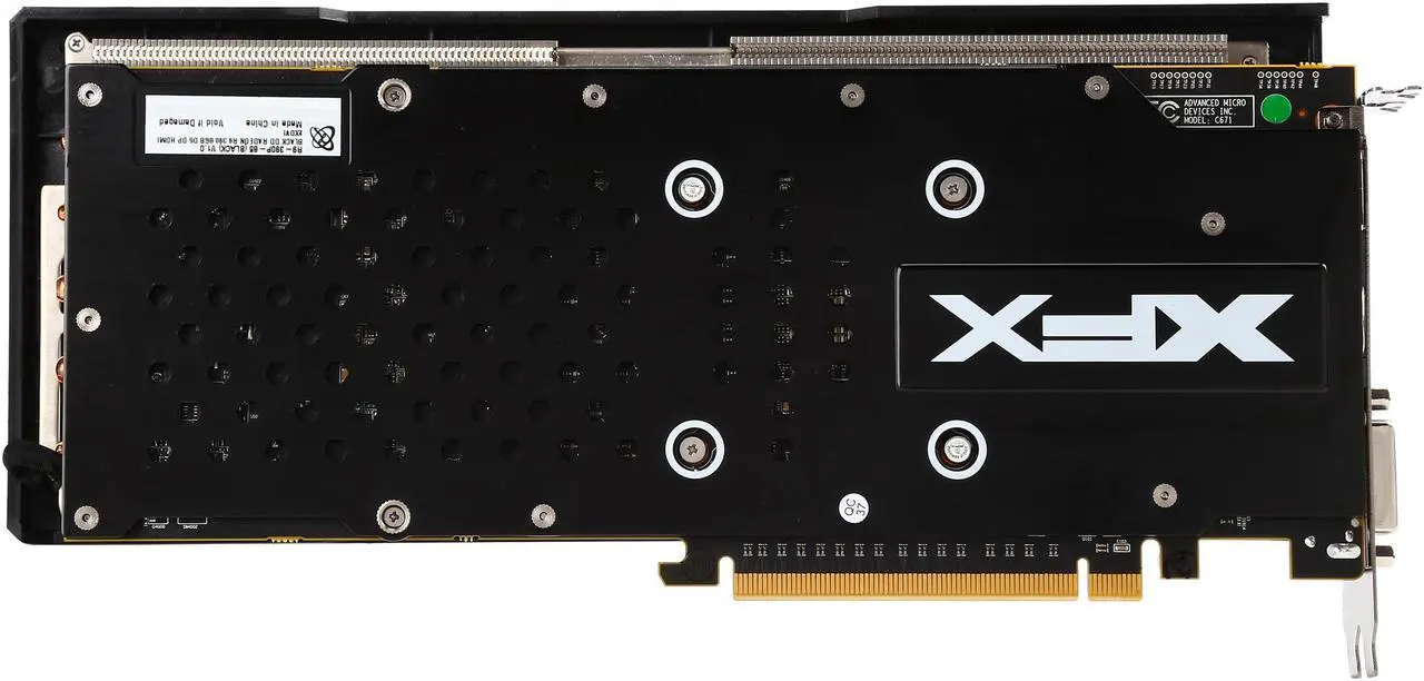 Alt view image 5 of 6 - XFX BLACK Edition Radeon R9 390 8GB GDDR5 PCI Express 3.0 CrossFireX Support Graphics Card R9-390P-8286