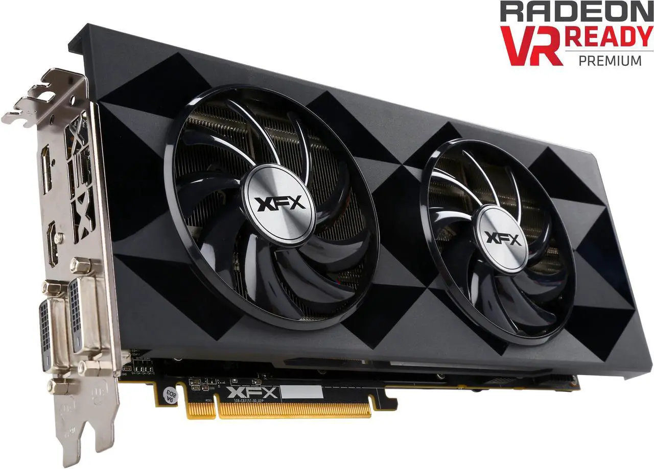 Main image of XFX BLACK Edition Radeon R9 390 8GB GDDR5 PCI Express 3.0 CrossFireX Support Graphics Card R9-390P-8286