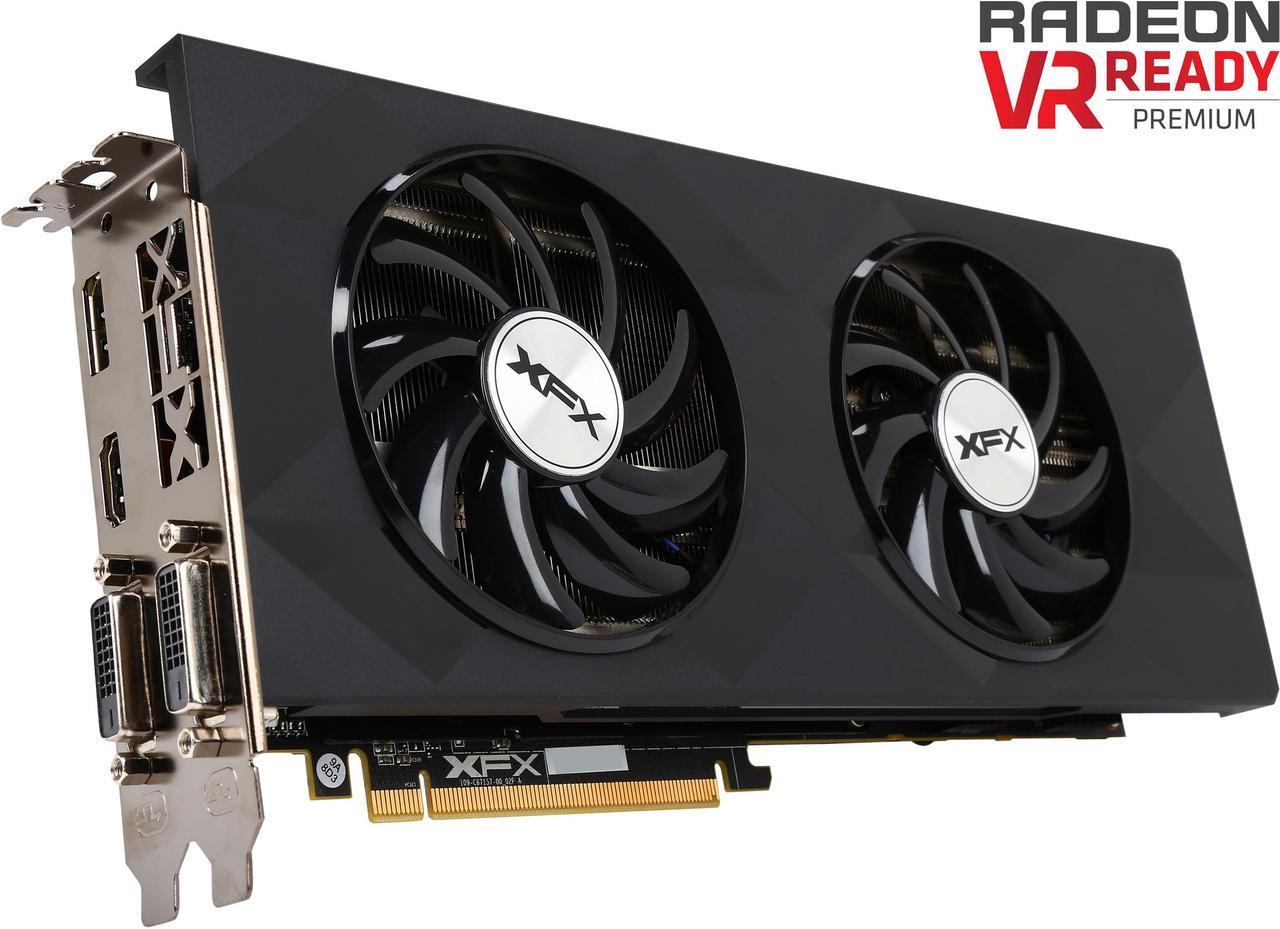 XFX Radeon R9 390 8GB GDDR5 PCI Express 3.0 CrossFireX Support Double Dissipation XXX OC Video Card R9-390P-8256