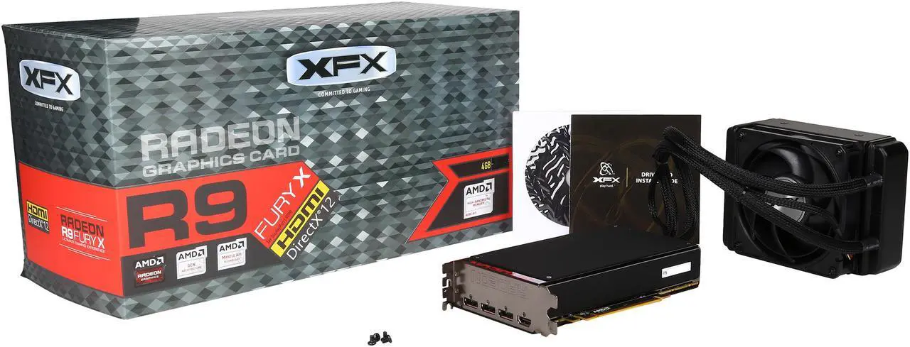Alt view image 11 of 10 - XFX R9-FURY-4QFA RADEON R9 FURY X 4GB HBM Liquid Cooled 4096-Bit PCI Express 3.0 CrossFireX Support Video Card