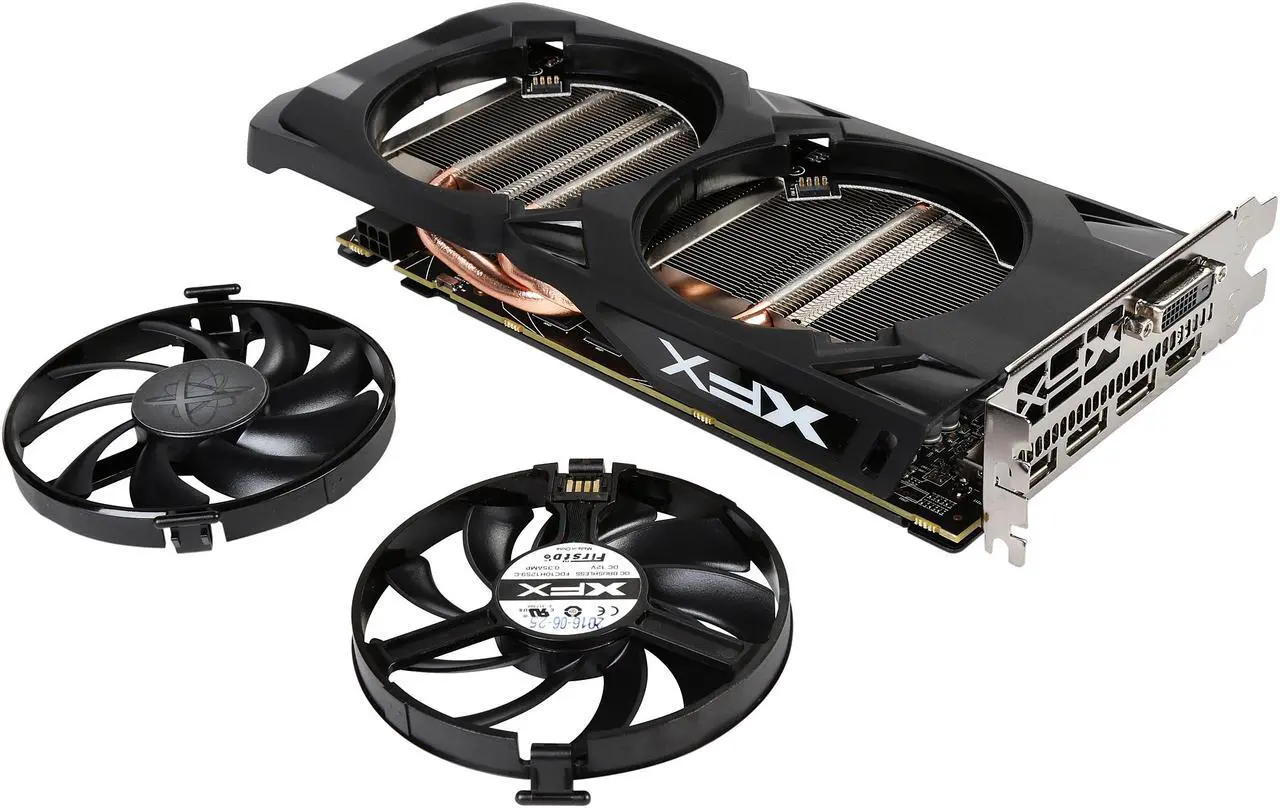 Alt view image 7 of 7 - XFX Radeon RX 470 RS Black Edition True OC DirectX 12 RX-470P437BM 4GB 256-Bit GDDR5 PCI Express 3.0 CrossFireX Support Video Card