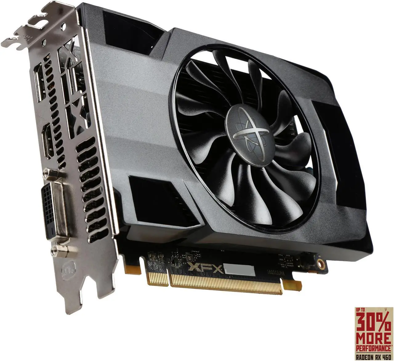 Main image of XFX Radeon RX 460 True OC DirectX 12 RX-460P2SFG5 2GB 128-Bit GDDR5 PCI Express 3.0 CrossFireX Support Video Card