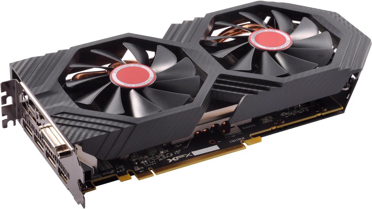 XFX Radeon RX 580 GTS Black Edition 1405 MHz OC+, 8GB 256-bit GDDR5, DX12 VR Ready, Double Dissipation, Dual BIOS, PCI-E AMD Graphics Card (RX-580P828D6)