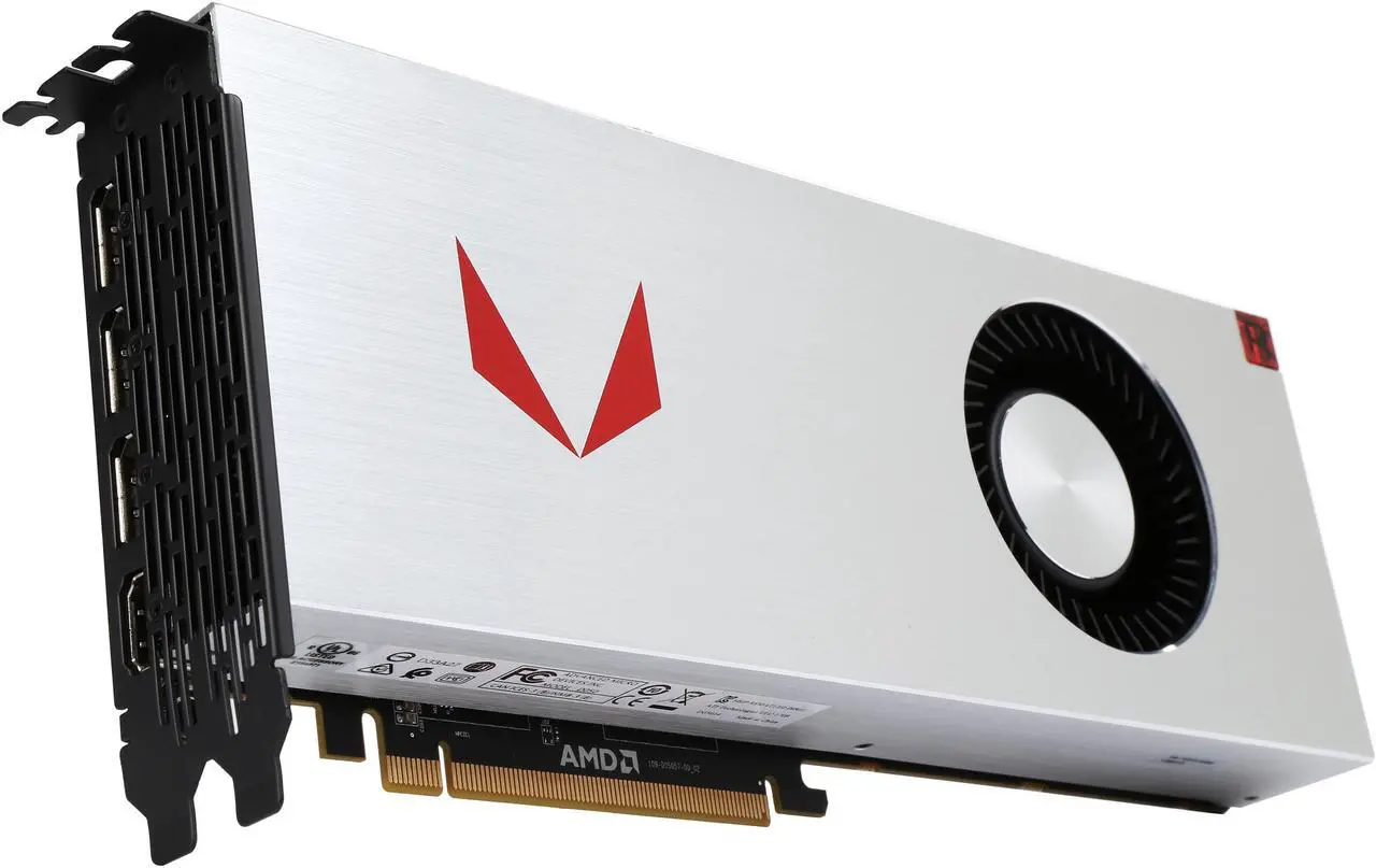 Main image of XFX Radeon RX VEGA 64 DirectX 12 RX-VEGMTSFX6 8GB 2048-Bit HBM2 PCI Express 3.0 CrossFireX Support Video Card Air Cooler (Silver Design)
