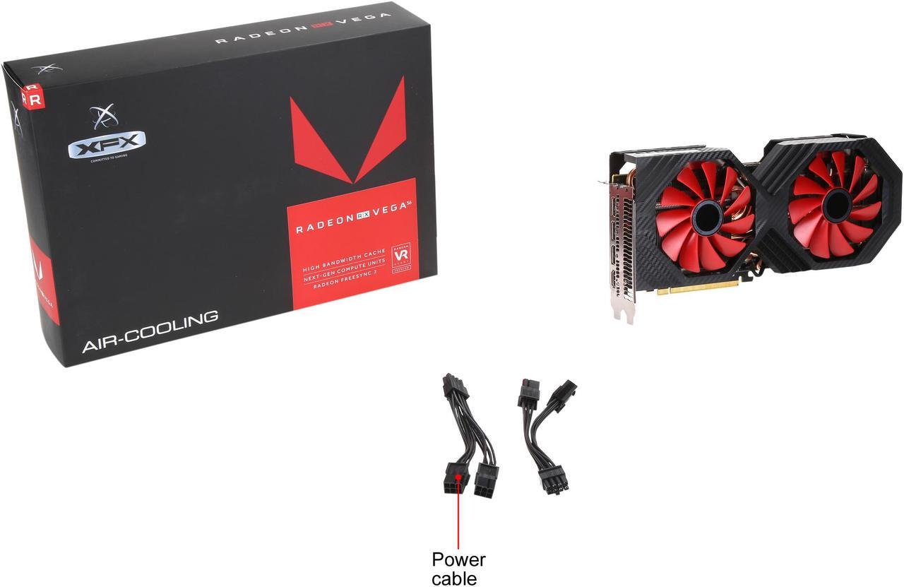 Alt view image 7 of 6 - XFX RX Vega 56 8GB Video Cards, RX-VEGALDFF6