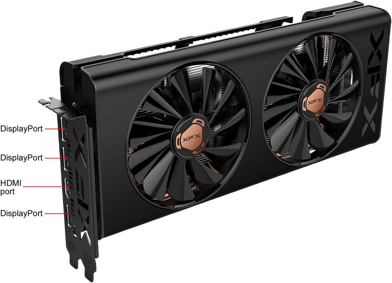 Alt view image 2 of 4 - XFX Radeon RX 5500 XT 8GB GDDR6 PCI Express 4.0 Graphics Card RX-55XT826D6