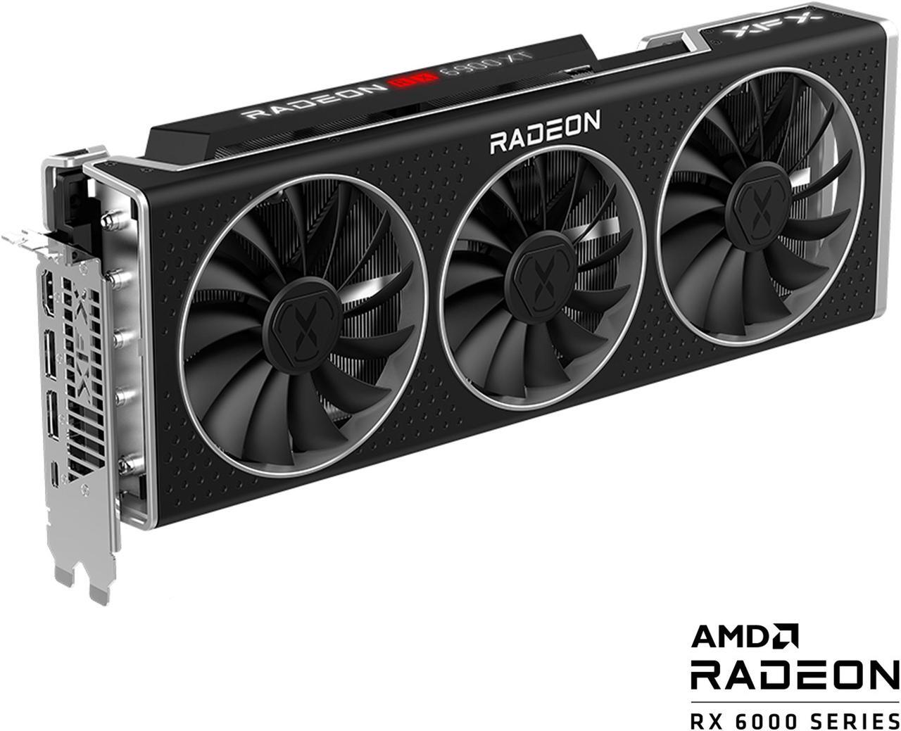 Main image of XFX Speedster MERC 319 AMD Radeon RX 6900 XT Black Gaming Graphics Card with 16GB GDDR6, HDMI 2 x DP USB-C, AMD RDNA 2, RX-69XTACBD9