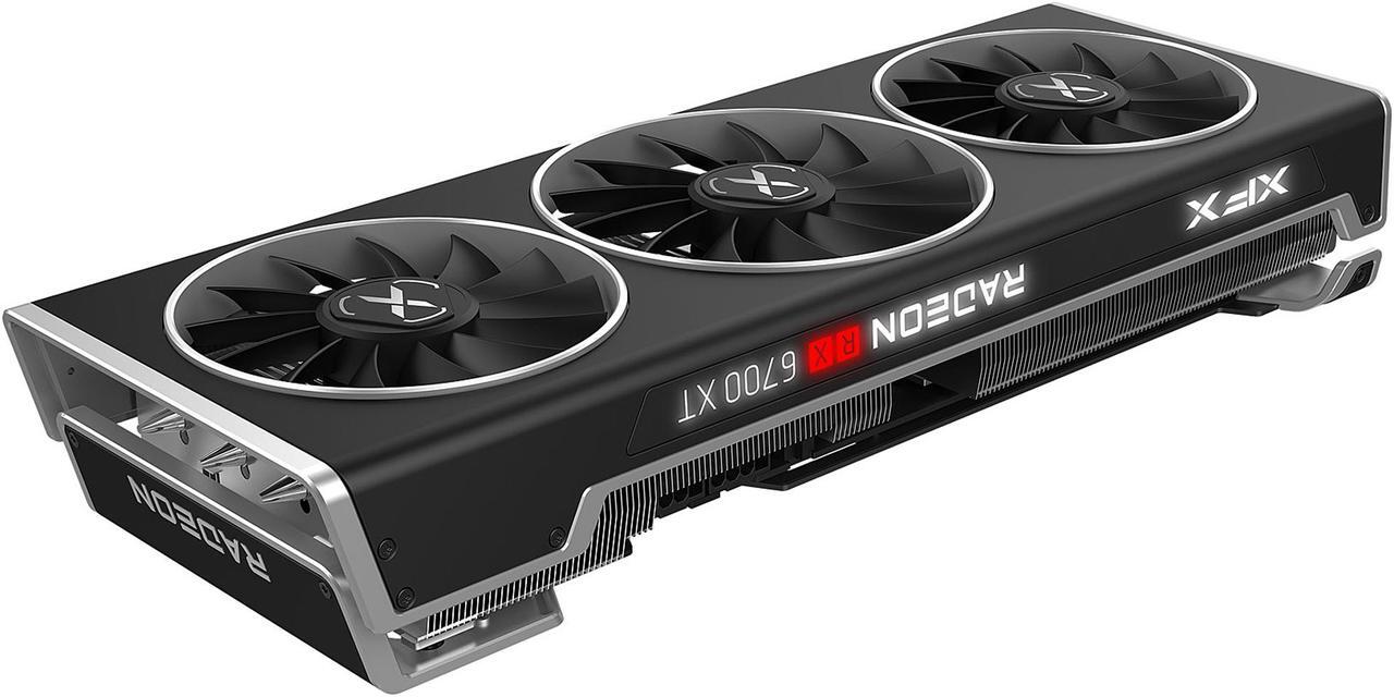 Alt view image 5 of 8 - XFX SPEEDSTER MERC319 AMD Radeon RX 6700 XT BLACK Gaming Graphics Card with 12GB GDDR6 HDMI 3xDP, AMD RDNA 2 (RX-67XTYTBDP)
