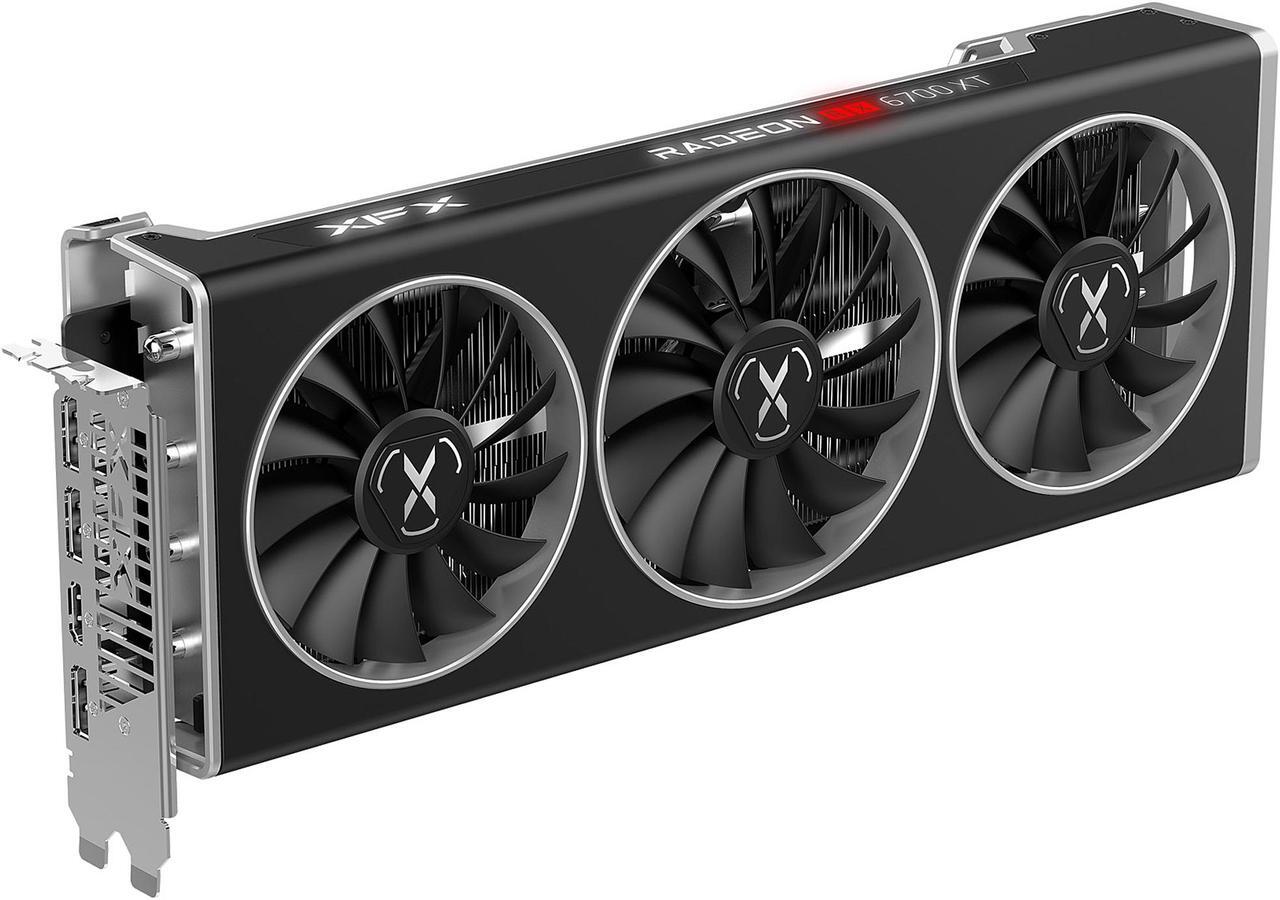 Alt view image 3 of 8 - XFX SPEEDSTER MERC319 AMD Radeon RX 6700 XT BLACK Gaming Graphics Card with 12GB GDDR6 HDMI 3xDP, AMD RDNA 2 (RX-67XTYTBDP)