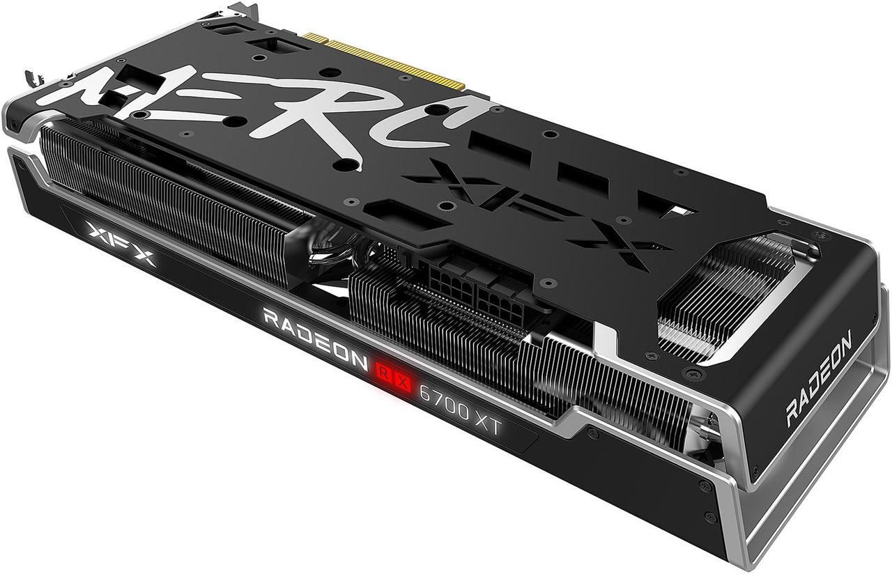 Alt view image 6 of 8 - XFX SPEEDSTER MERC319 AMD Radeon RX 6700 XT BLACK Gaming Graphics Card with 12GB GDDR6 HDMI 3xDP, AMD RDNA 2 (RX-67XTYTBDP)