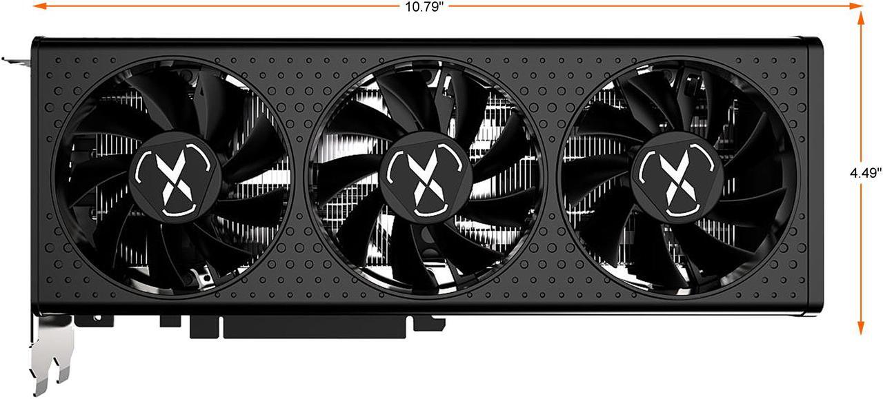 Alt view image 2 of 6 - XFX SPEEDSTER QICK308 RADEON RX 6600 XT BLACK Gaming Graphics Card with 8GB GDDR6 HDMI 3xDP, AMD RDNA 2 (RX-66XT8LBDQ)