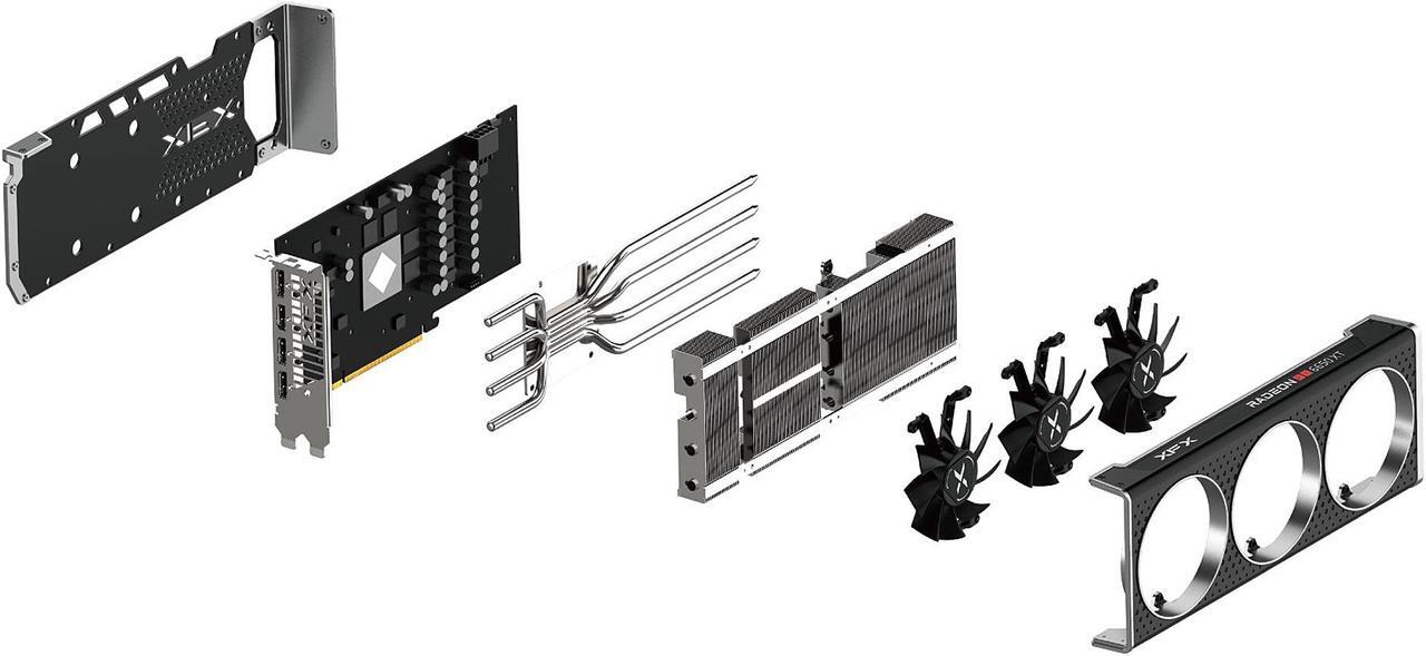 Alt view image 10 of 11 - XFX SPEEDSTER MERC308 Radeon RX 6650 XT 8GB GDDR6 PCI Express 4.0 Graphics Card RX-665X8TBDY