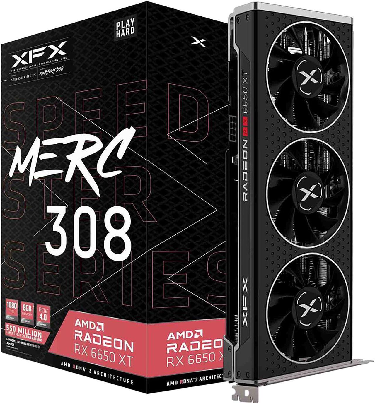 Alt view image 11 of 11 - XFX SPEEDSTER MERC308 Radeon RX 6650 XT 8GB GDDR6 PCI Express 4.0 Graphics Card RX-665X8TBDY