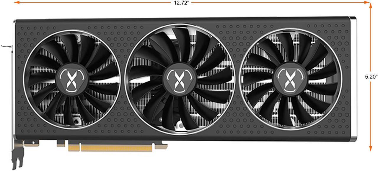 Alt view image 2 of 6 - XFX SPEEDSTER QICK319 Radeon RX 6750 XT 12GB GDDR6 PCI Express 4.0 ATX Video Card RX-675XYLUDP