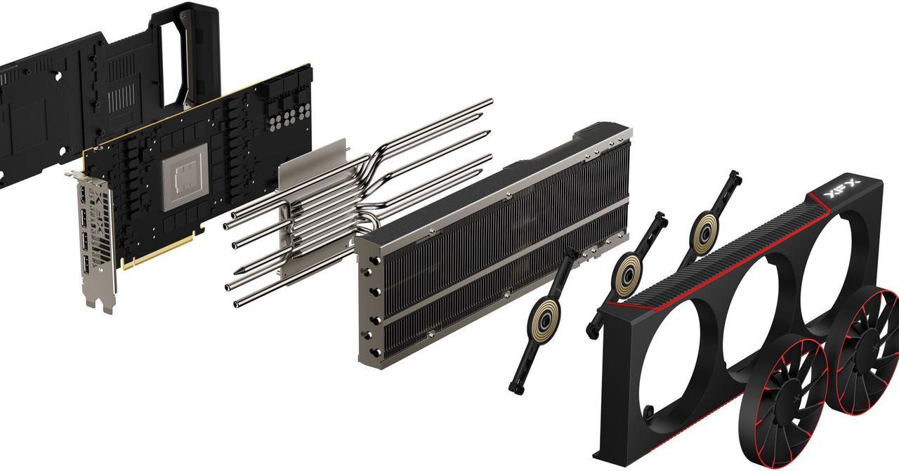 Alt view image 6 of 10 - XFX MERCURY Magnetic Air Radeon RX 7900 XTX 24GB GDDR6 PCI Express 4.0 x16 Video Card RX-79XMAIRB9