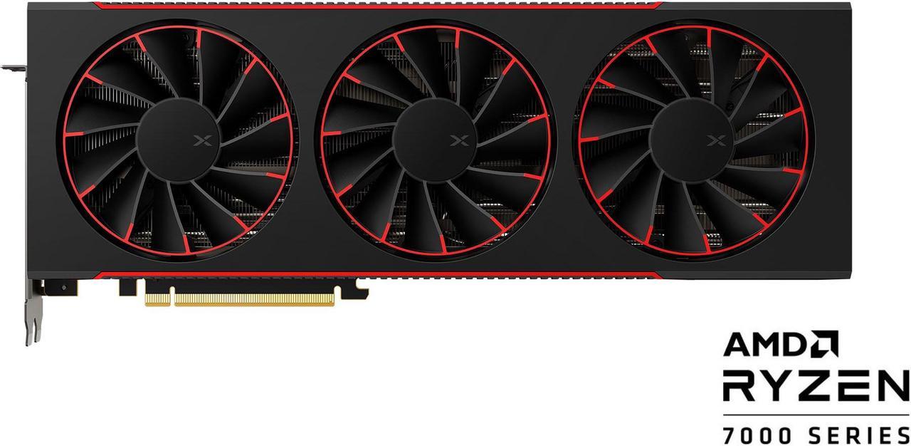 Alt view image 2 of 10 - XFX MERCURY Magnetic Air Radeon RX 7900 XTX 24GB GDDR6 PCI Express 4.0 x16 Video Card RX-79XMAIRB9