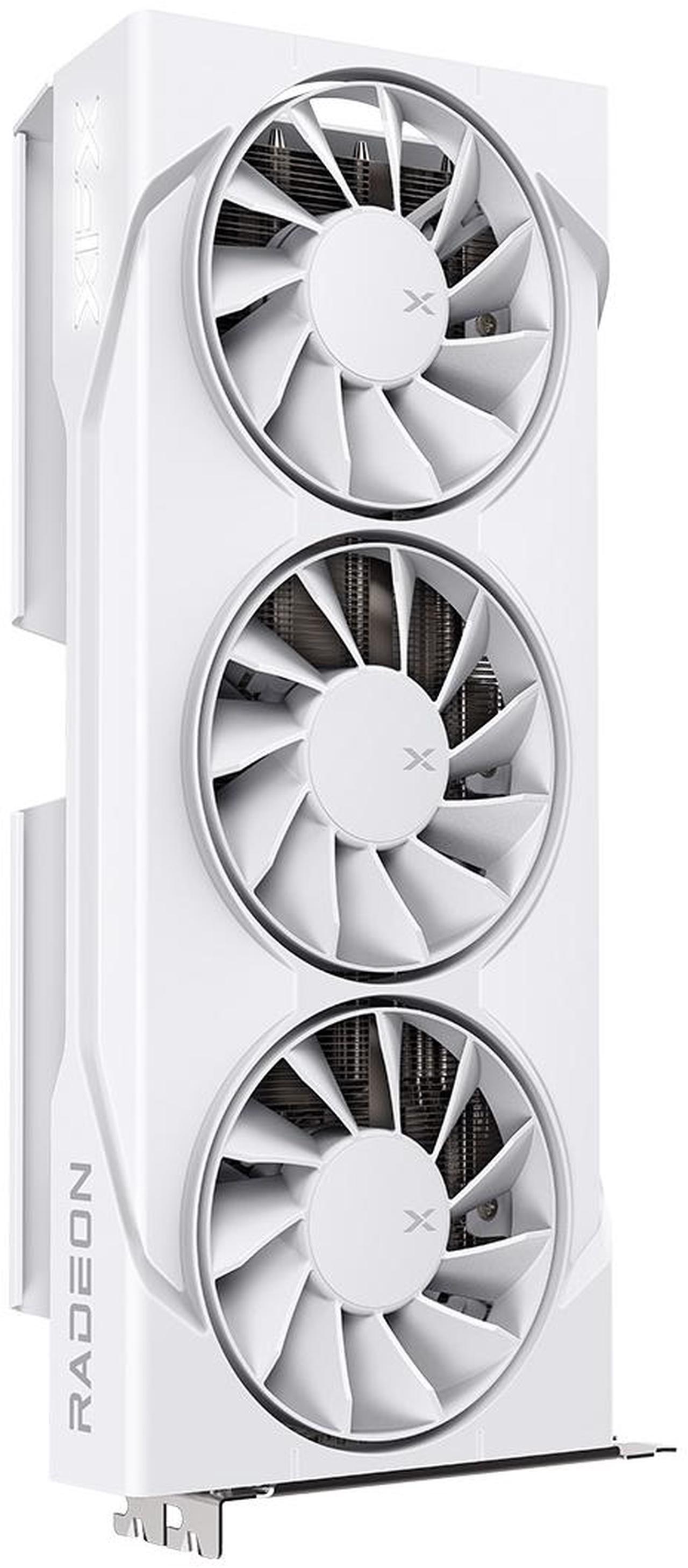 Alt view image 4 of 5 - XFX SWIFT AMD Radeon RX 9060 XT OC White Triple Fan Gaming Edition with 16GB GDDR6 HDMI 2xDP, AMD RDNA 4 RX 9060XT 16GB