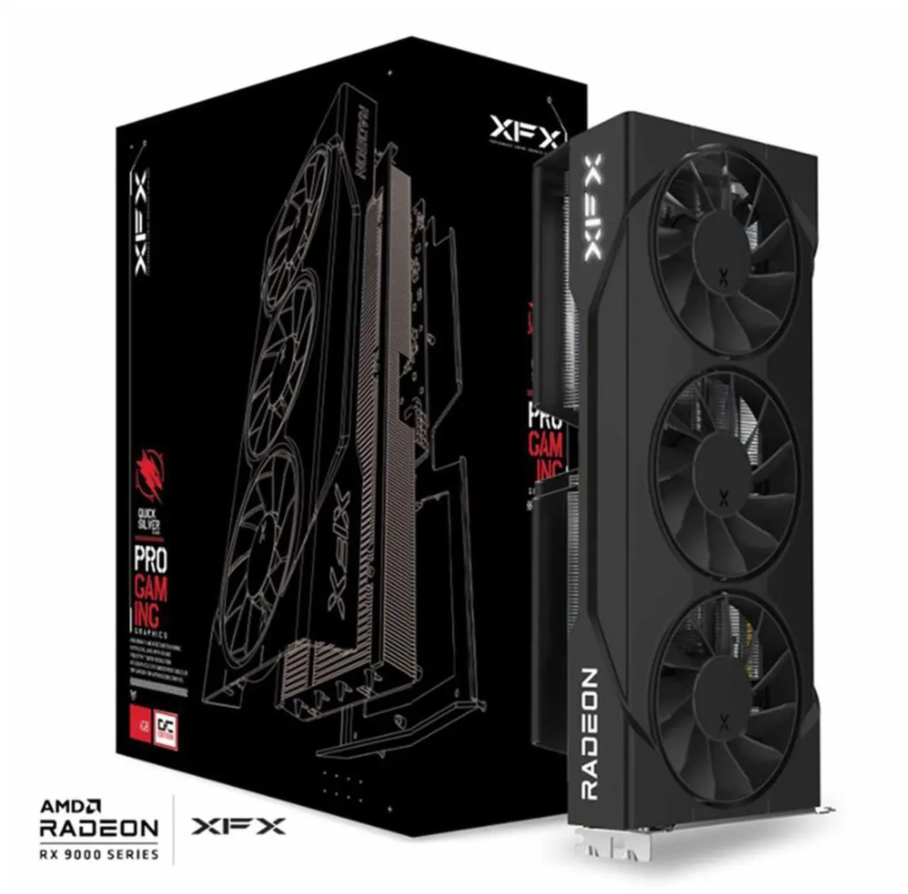 Alt view image 5 of 5 - XFX SWIFT Radeon RX 9060 XT 16GB 128-Bit GDDR6 PCI Express 5.0 x16 Graphics Card RX-96TS316B7