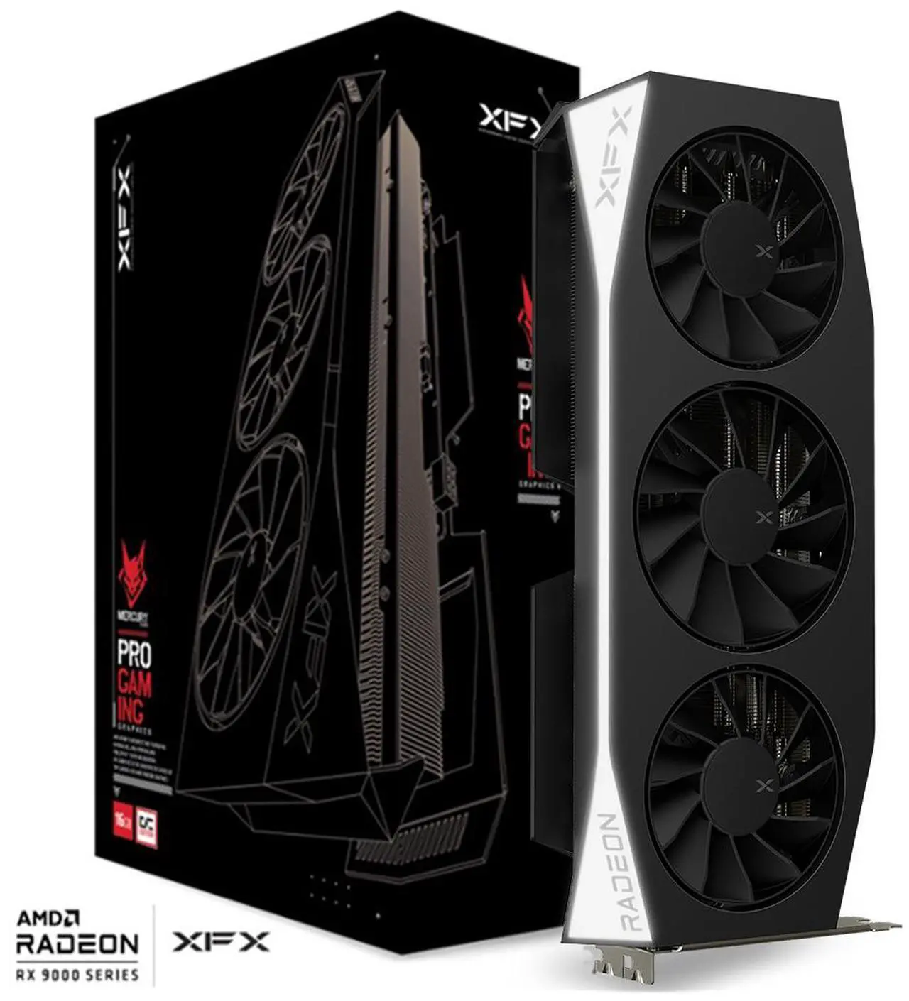 Alt view image 7 of 7 - XFX Mercury Radeon RX 9060 XT 16GB GDDR6 PCI Express 5.0 x16 ATX Graphics Card RX-96TMERCBA