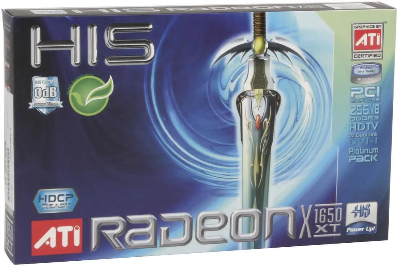 Alt view image 8 of 8 - HIS Radeon X1650XT 256MB GDDR3 PCI Express x16 CrossFireX Support Graphics Card H165XTP256GDDN-R