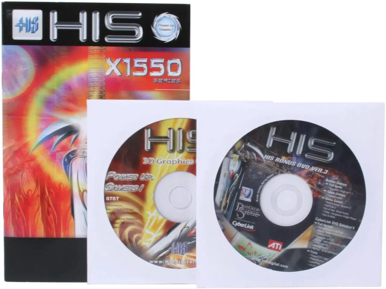 Alt view image 6 of 7 - HIS Radeon X1550 256MB GDDR2 PCI Express x1 Low Profile Ready Graphics Card H155HMF256EL1N-R