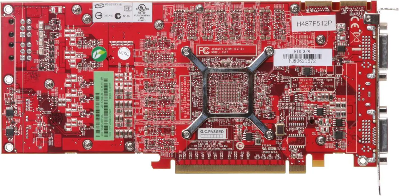 Alt view image 4 of 6 - HIS Radeon HD 4870 512MB GDDR5 PCI Express 2.0 x16 CrossFireX Support Graphics Card H487F512P