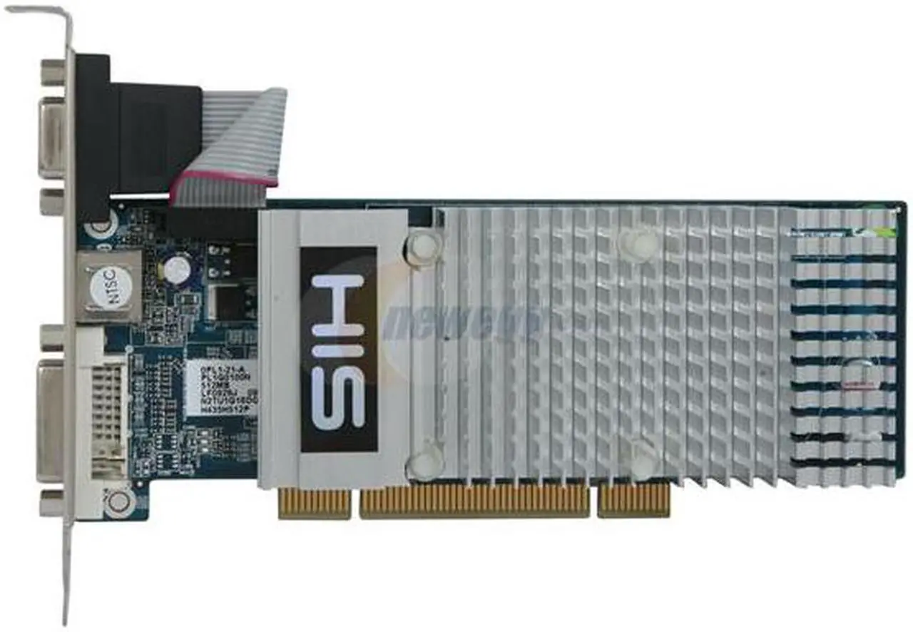 Alt view image 3 of 5 - HIS Radeon HD 4350 512MB DDR2 PCI Low Profile Ready Graphics Card H435H512PP
