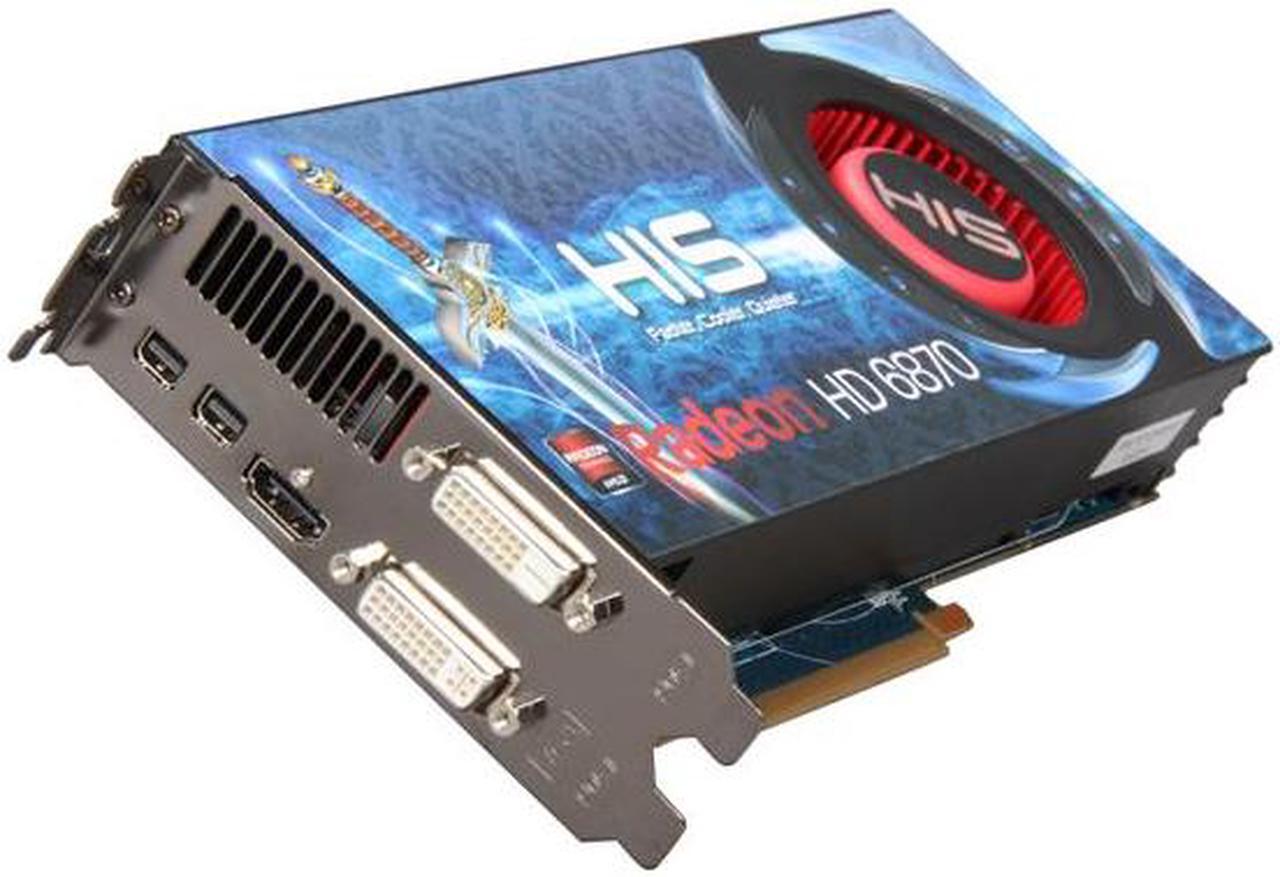Main image of HIS Radeon HD 6870 1GB GDDR5 PCI Express 2.1 x16 CrossFireX Support Video Card with Eyefinity H687F1G2M