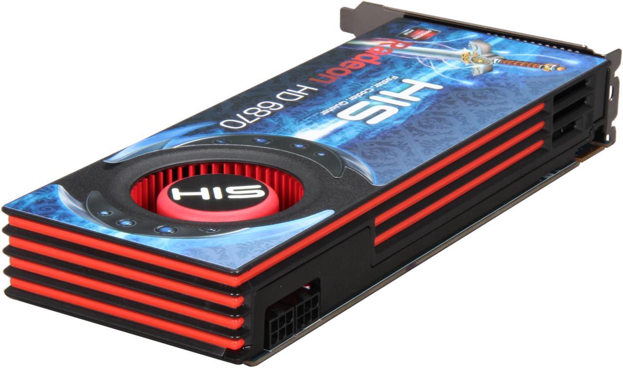 Alt view image 5 of 6 - HIS Radeon HD 6870 1GB GDDR5 PCI Express 2.1 x16 CrossFireX Support Video Card with Eyefinity H687F1G2M