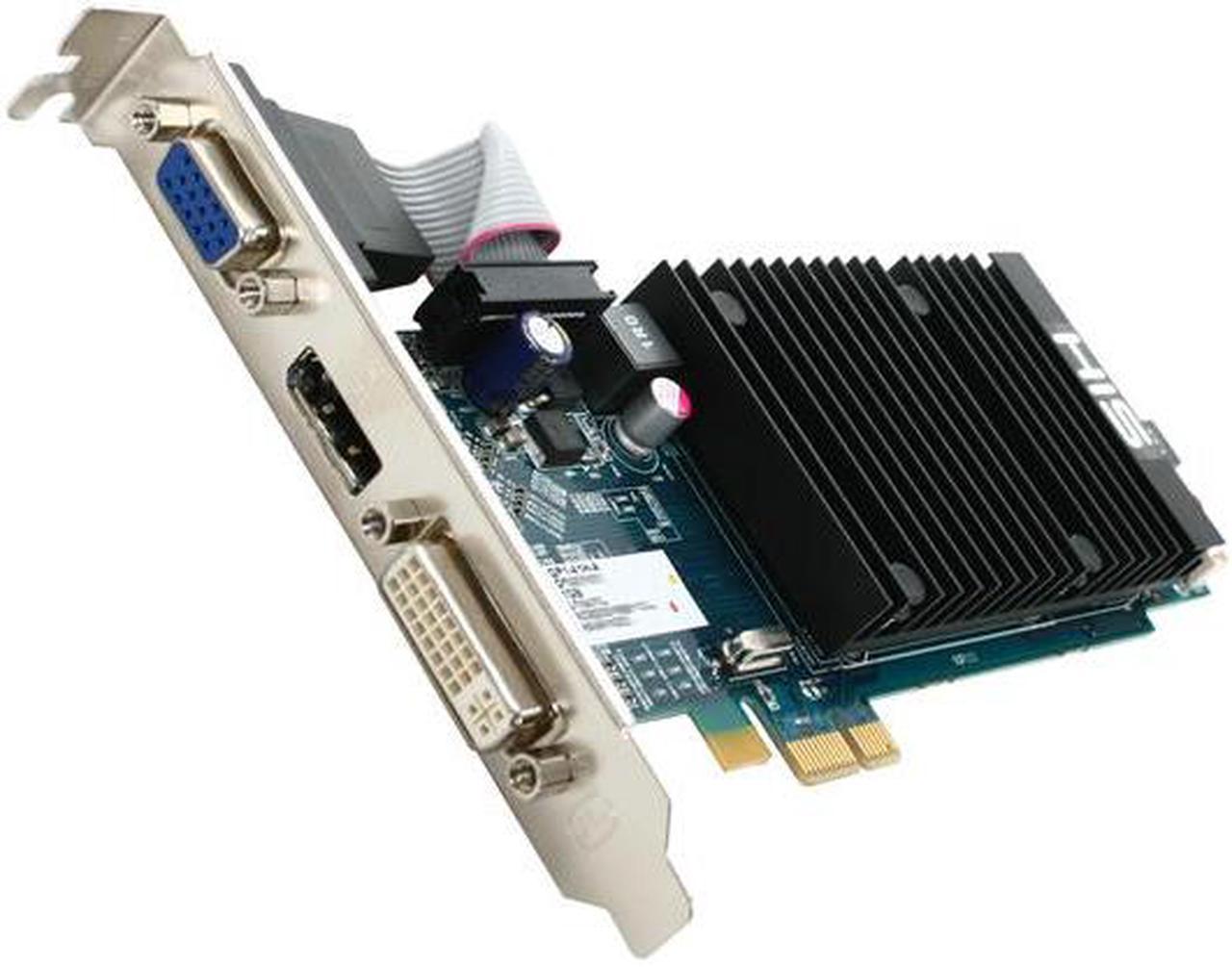 HIS H545H1GD1 Radeon HD 5450 Silence 1GB 64-bit DDR3 PCI Express x1 Low Profile Video Card with Eyefinity