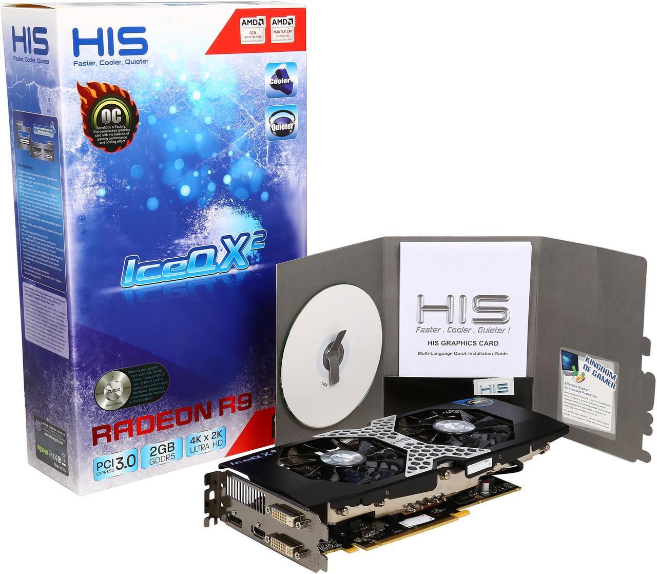 Alt view image 6 of 6 - HIS Radeon R9 285 2GB GDDR5 PCI Express 3.0 x16 CrossFireX Support Graphics Card H285QMB2GD