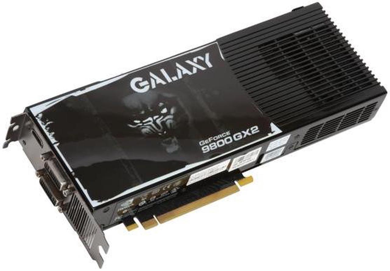 Main image of Galaxy GeForce 9800 GX2 1GB GDDR3 PCI Express 2.0 x16 SLI Support Video Card 98XGF1HSFEXX