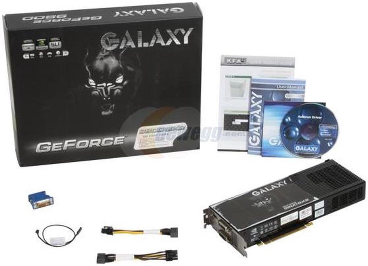 Alt view image 2 of 2 - Galaxy GeForce 9800 GX2 1GB GDDR3 PCI Express 2.0 x16 SLI Support Video Card 98XGF1HSFEXX