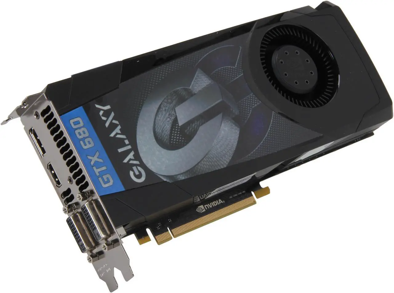 Main image of Galaxy GeForce GTX 680 2GB GDDR5 PCI Express 3.0 x16 SLI Support Graphics Card 68NPH6DV5ZGX