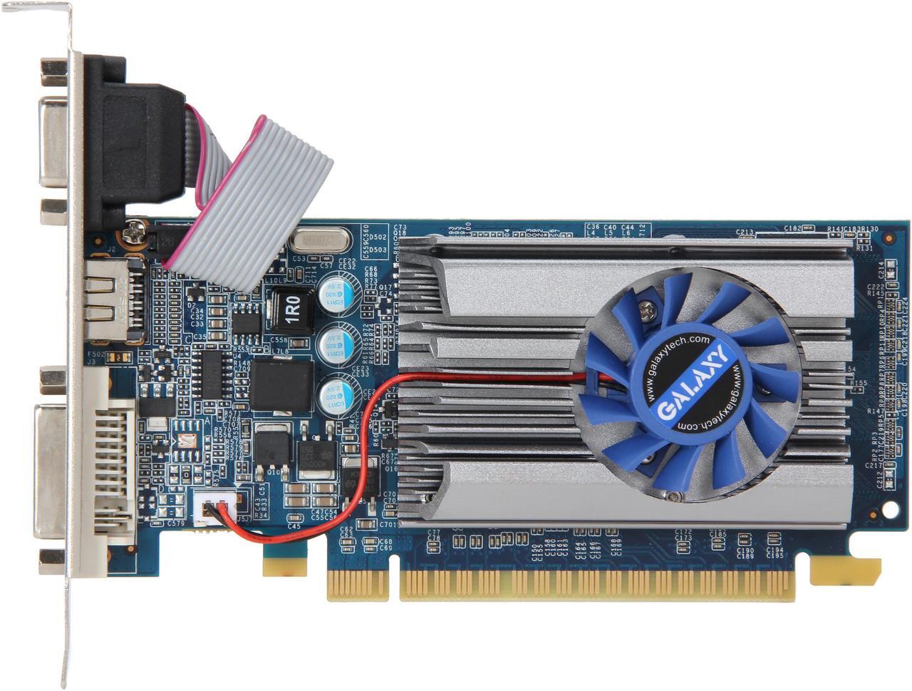 Alt view image 3 of 5 - Galaxy 61TPS4HX2LNX GeForce GT 610 GC 2GB 64-bit DDR3 PCI Express 2.0 x16 HDCP Ready  Video Card