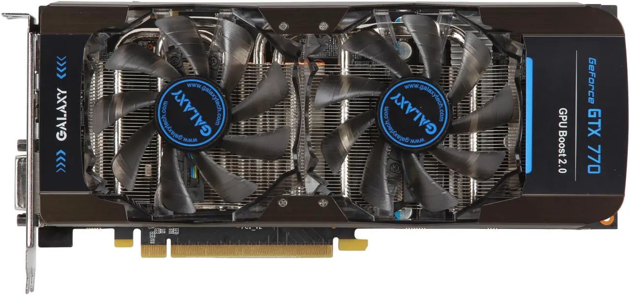 Alt view image 3 of 6 - Galaxy 77XPH6DV6KXZ G-SYNC Support GeForce GTX 770 GC 2GB 256-bit GDDR5 PCI Express 3.0 SLI Support Video Card