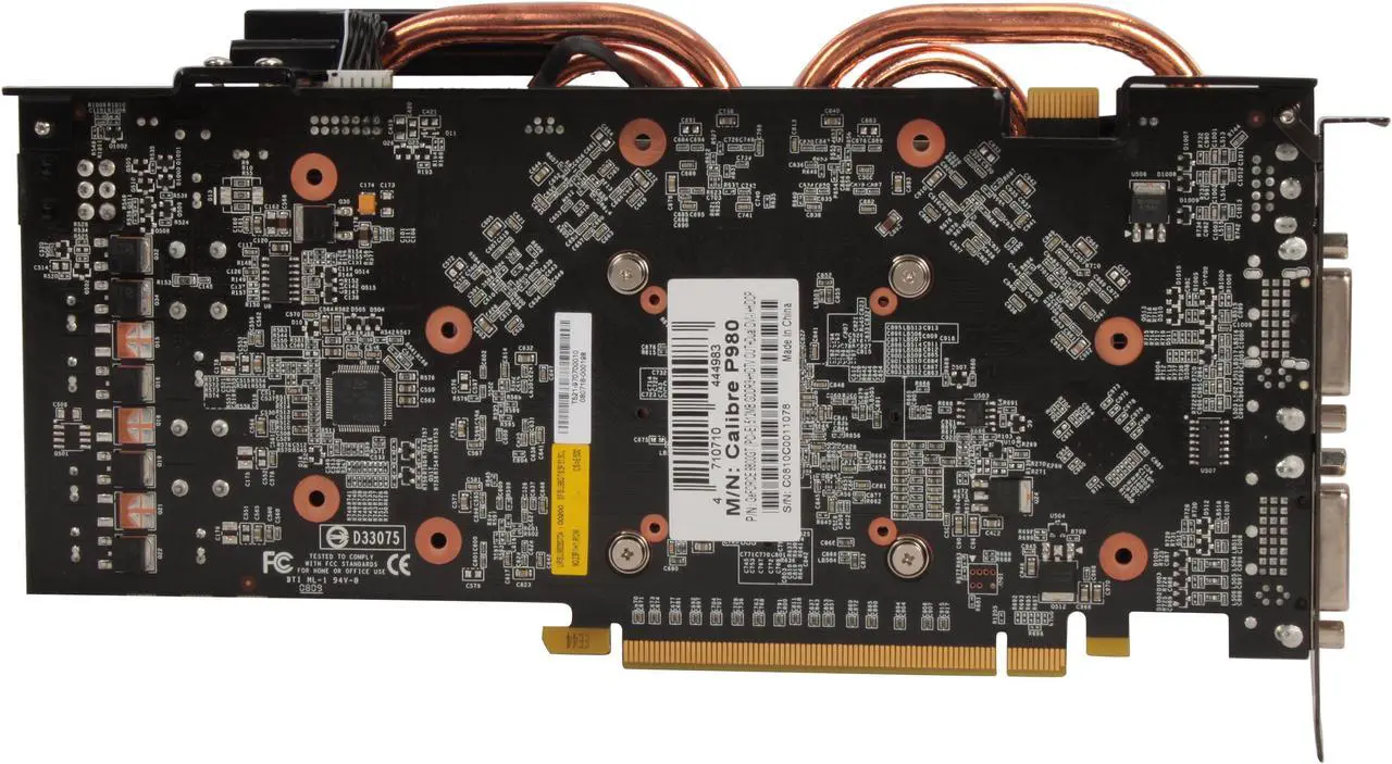 Alt view image 4 of 6 - SPARKLE Calibre Series P980 GeForce 9800 GT OC Dual Fly 512MB 256-bit GDDR3 PCI Express 2.0 x16 HDCP Ready SLI Supported Video Card