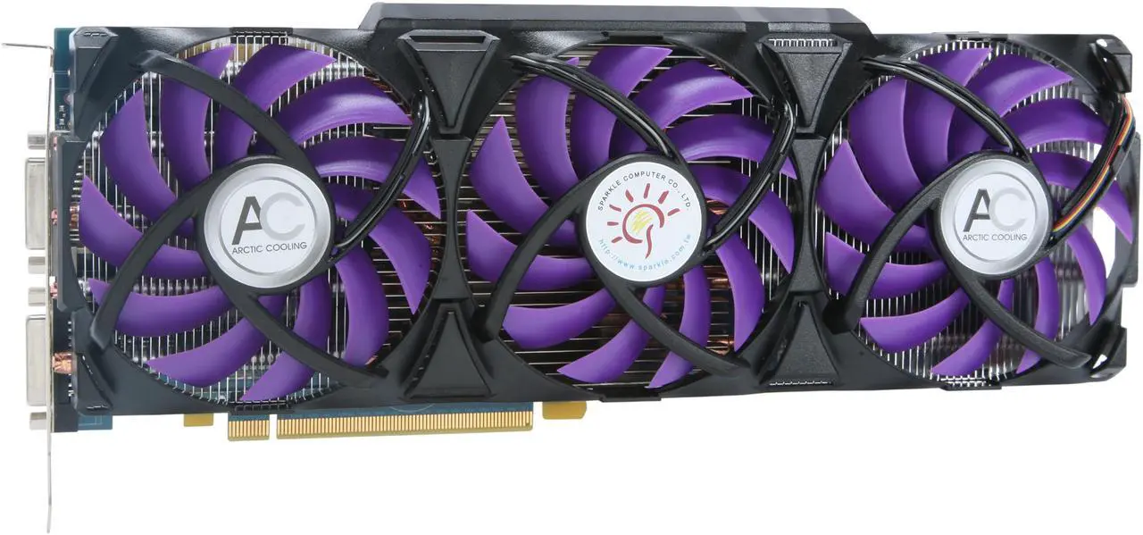 Alt view image 3 of 6 - SPARKLE GeForce GTX 285 1GB GDDR3 PCI Express 2.0 x16 SLI Support Graphics Card SXX2851024D3SVP Superclocked Edition