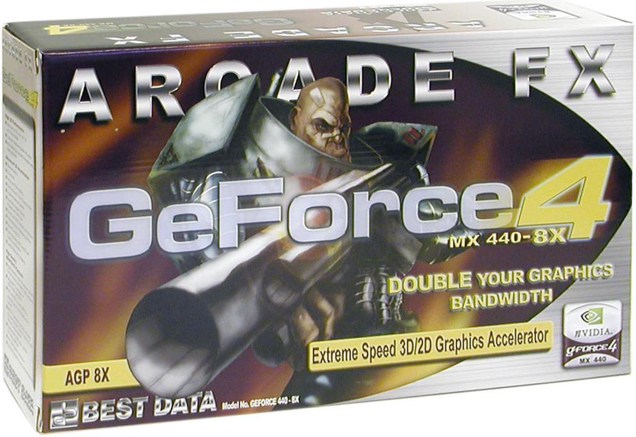 Alt view image 5 of 5 - Arcade FX GeForce4 MX440-8X 64MB DDR AGP 4X/8X Graphics Card GeForce 440-8X