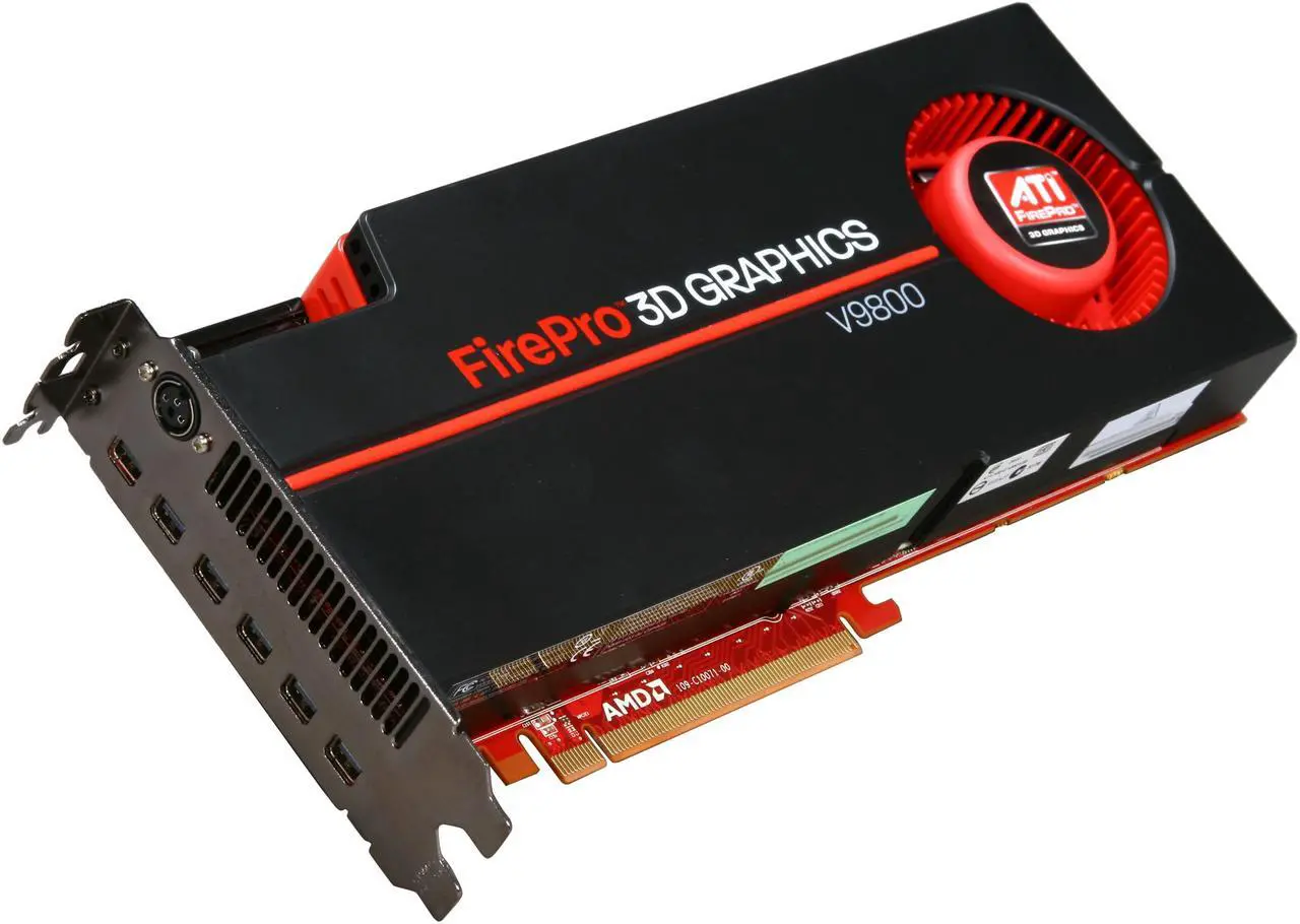 Main image of AMD FirePro V9800 100-505602 4GB 256-bit GDDR5 PCI Express 2.1 x16 CrossFire Supported Graphics Card